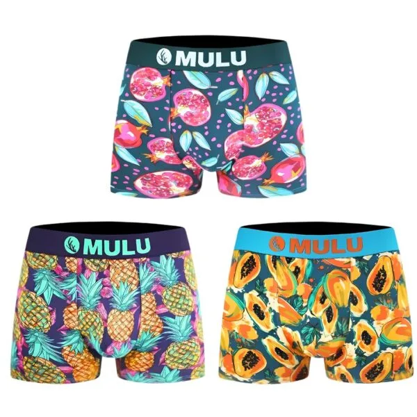 Zestaw Tropikalnych Bokserek - 3 Pary (M-2XL)