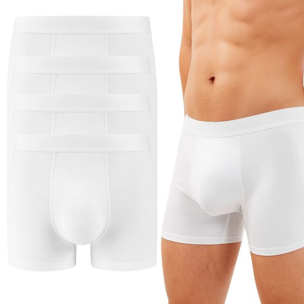 Zestaw Białych Bokserek - 4 Pary (M-3XL)