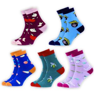 Zestaw Skarpet „Owocowy Luz” – 5 Par (35–41)
