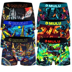 Zestaw Kolorowych Bokserek 6 Par MIX | XS-2XL