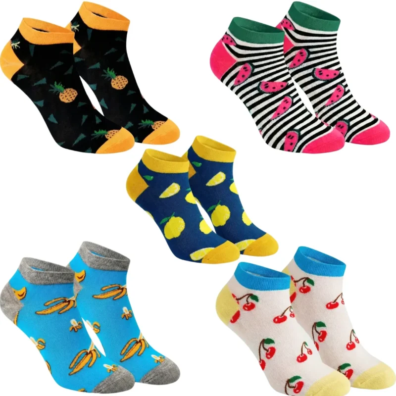 Zestaw Stopek „Owocowa Energia” – 5 Par (35–41)