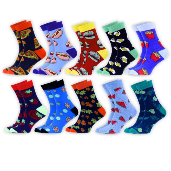 Zestaw Jedzeniowych Skarpet 10 PAR | (40-46)