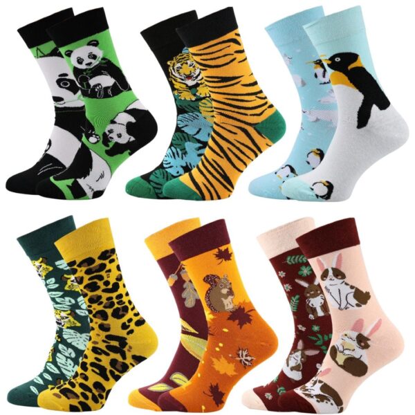 1 Zestaw Zwierzęcych Nie do Pary – 6 Par (40–46)