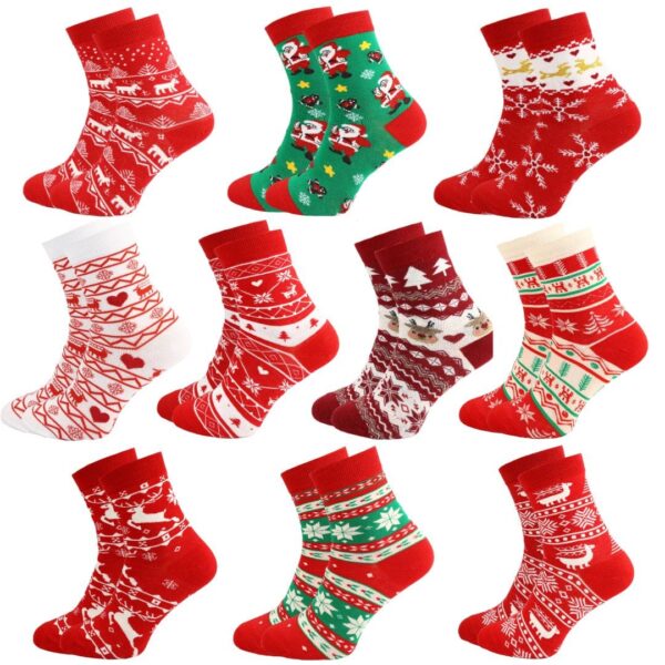 Zestaw Świątecznych Skarpet 10 PAR MIX | (35-42)