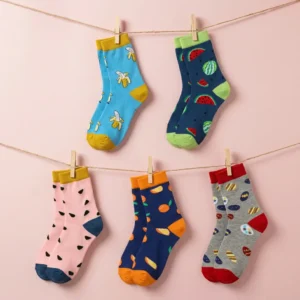 Zestaw Skarpet „Owocowe Szaleństwo” – 5 Par (35–41)