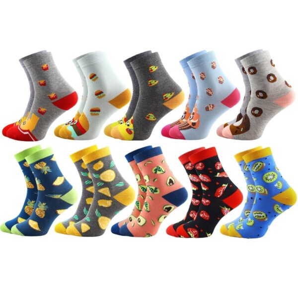 Zestaw Kolorowych Skarpet 10 PAR MIX | (35-41)