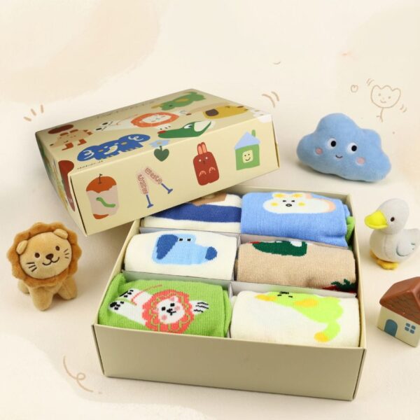 Skarpeciane Zoo BOX Prezentowy – 6 Par (20-31)