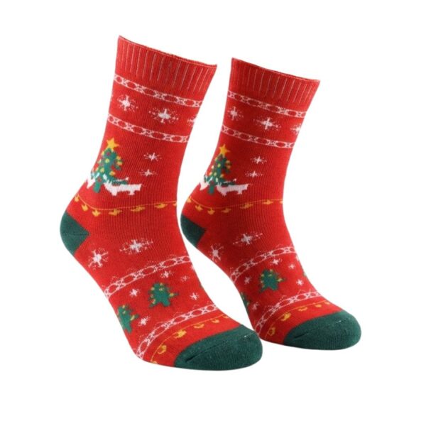 Zestaw Wełnianych Skarpet Świątecznych - 3 Pary (35–42)