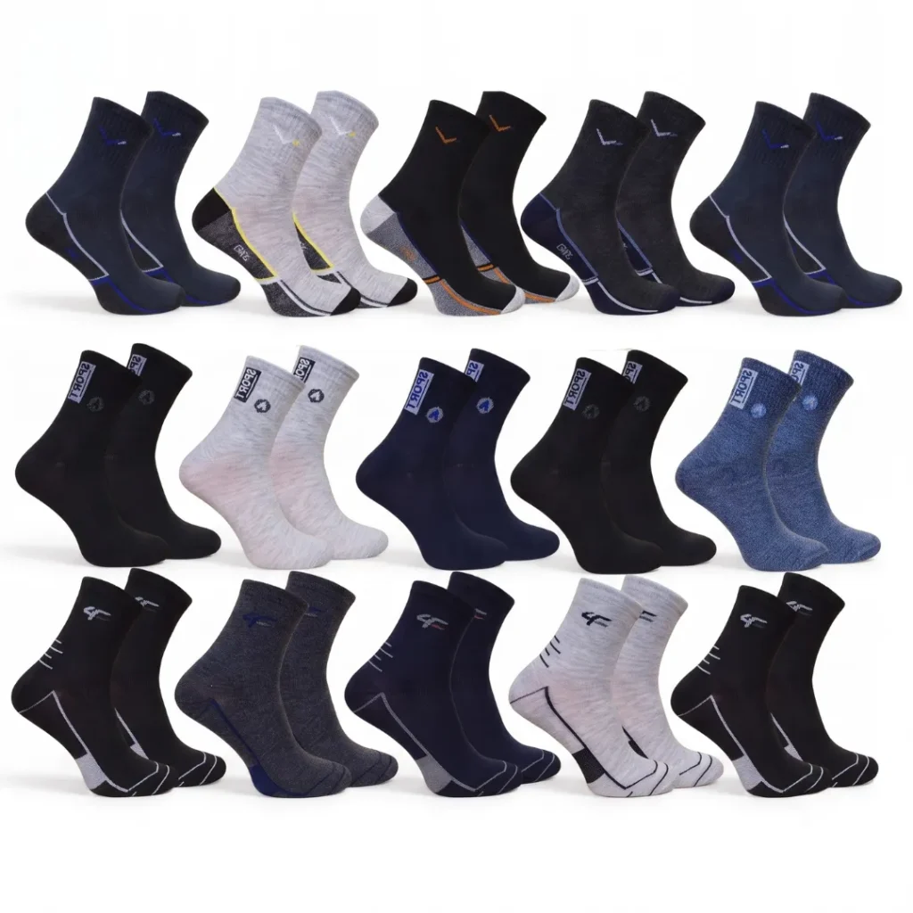 Zestaw Sportowych Skarpet – 15 PAR (40–46)